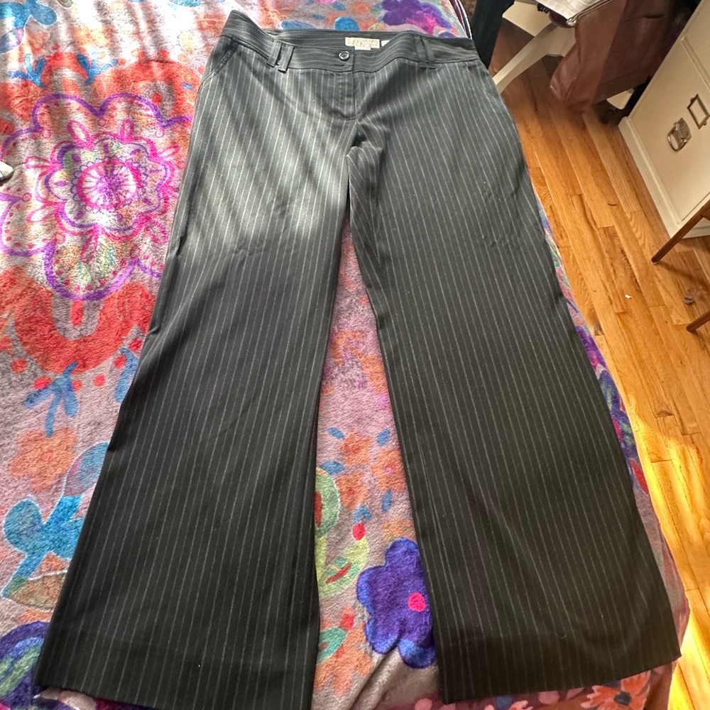 MICHAEL Michael Kors Black Pinstripe Trousers